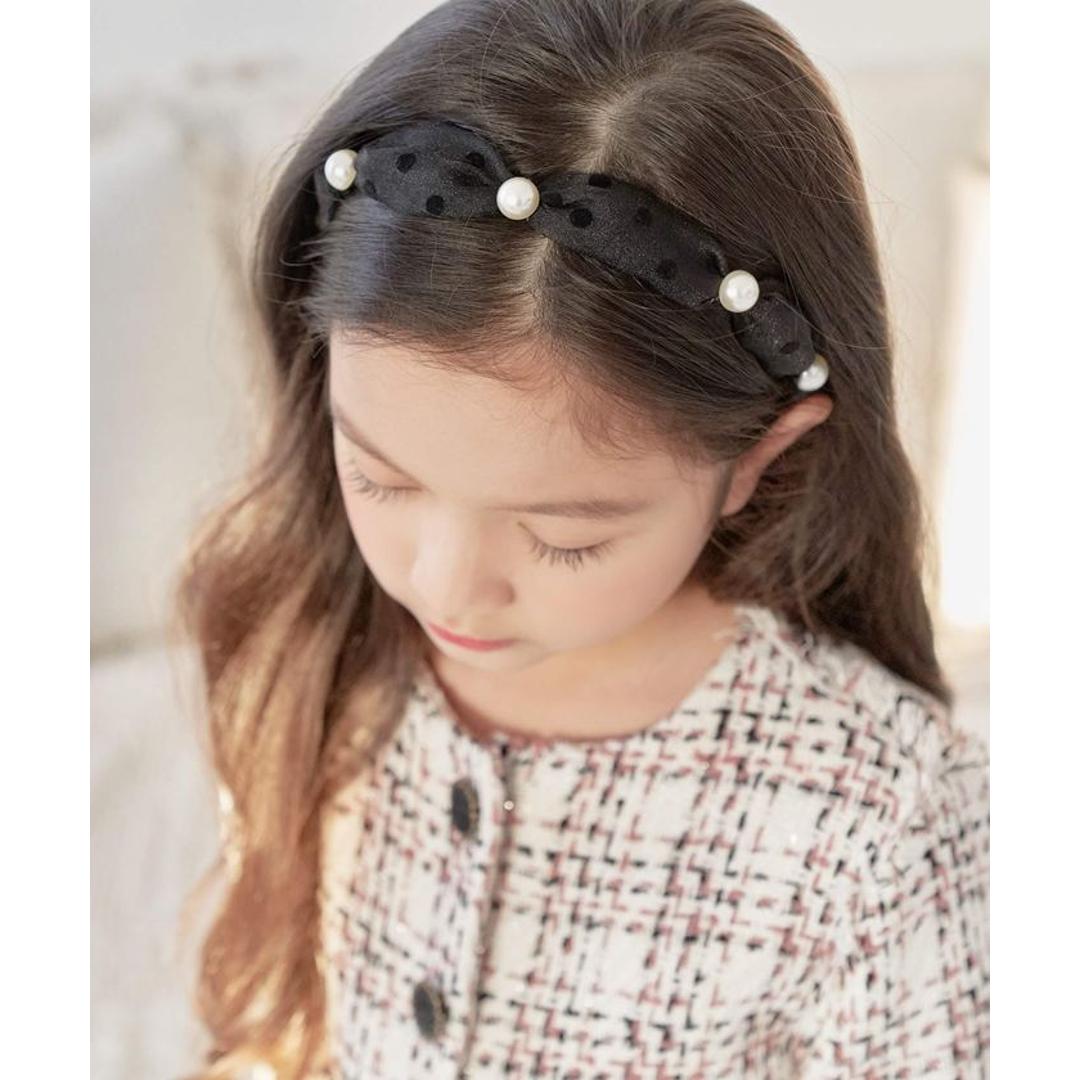 リボン カチューシャ キッズ パール 通販 ヘッドドレス 髪飾り 女の子 子供 子ども こども セレモニー 卒園式 入学式 卒業式 結婚式 ピアノ発表会 フォーマル かわいい おしゃれ 水玉 ドット ヘアーアクセサリー ヘアアクセサリー キッズファッション ベージュ フリー