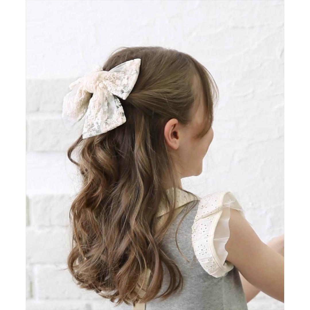 リボン バレッタ 大きい 通販 髪飾り 子供 子ども 女の子 おしゃれ かわいい オシャレ 可愛い 卒園式 入園式 入学式 卒業式 ピアノ発表会 七五三 結婚式 パーティー レース シンプル ヘアアレンジ ヘアーアクセサリー ヘアアクセサリー キッズファッション キナリ フリー
