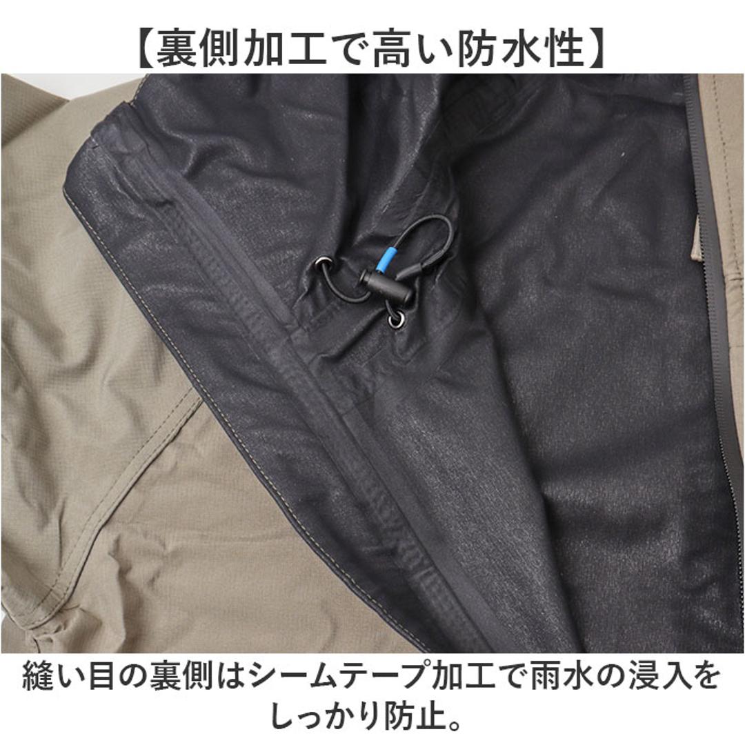 Makku マック レイン ジャケットAS-990 通販 レインジャケット 雨具 レインウェア レインウエア 雨合羽 合羽 カッパ スリーレイヤーシェル 雨対策 無地 シンプル メンズ レディース 男女兼用 ユニセックス アウトドア 釣り ベージュ Mサイズ