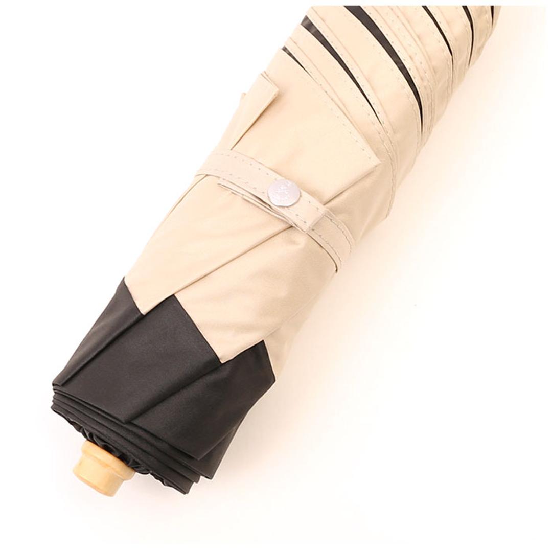 ビコーズ 傘 because 通販 折りたたみ傘 日傘 遮光 晴雨兼用傘 折り畳み傘 晴雨兼用 UVカット 手開き 55cm 55センチ 大きめ ラージ おしゃれ シンプル 大人 かわいい 通勤 通学 女性 女の子 PUコーティング ブラックコーティング プレーンカラー/アイボリー ・