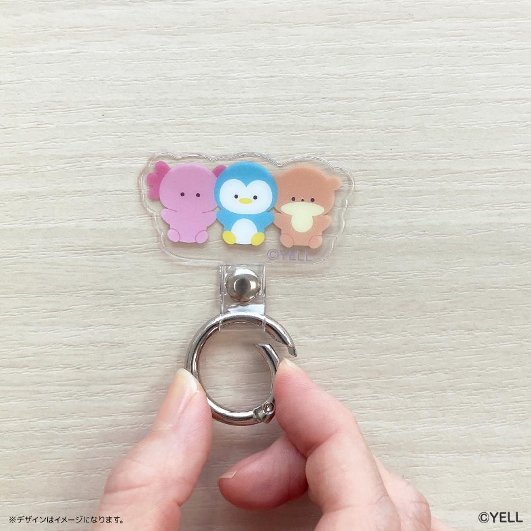 つぶらな瞳 グッズ 通販 つぶらな瞳の仲間達 スマホストラップホルダー フォンタブ スマホストラップ 金具 スマホ ホルダー かわいい おしゃれ 可愛い オシャレ キャラクター 挟むだけ マスコット 丸型カラビナ スマホアクセサリー スマートフォンアクセサリー つぶらな瞳の水族館 ・