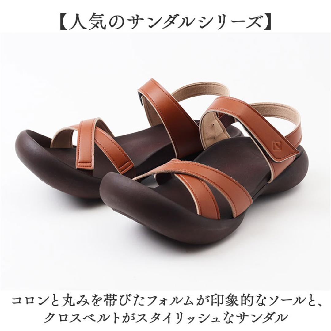 リゲッタカヌー サンダル CJFD5326a 通販 日本製 コンフォートサンダル ストラップサンダル RegettaCanoe リゲッタ カヌー クロスベルト ストラップ レディース 歩きやすい 履きやすい 痛くなりにくい 無地 おしゃれ シンプル レディース靴 ブラック M(23-23.5cm)