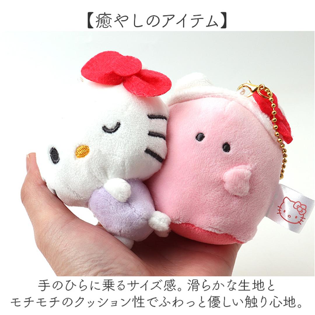 ニコぬいキーホルダー キャラクター 通販 かわいい 可愛い マスコット おしゃれ グッズ 通学 ギフト 贈り物 雑貨 ストラップ 子供 こども 子ども 小学生 ぬいぐるみ 中学生 キッズ 小物 オシャレ インテリア雑貨 レディース 女性 ハローキティxオバケーヌ ・