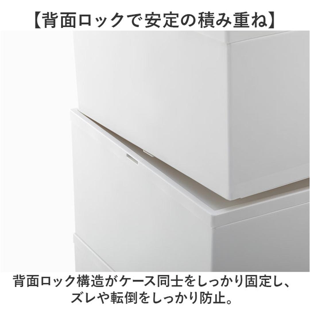 like-it クローゼットシステム ワイド引出し 通販 日本製 収納ケース 引き出し チェスト 衣装ケース 収納ボックス ライクイット CS-WD2 2P ワイド m クローゼット収納 押入れ収納 スタッキング インテリア シンプル おしゃれ ベージュ ・