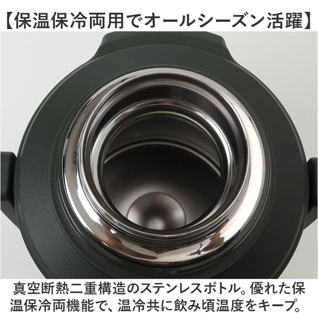 ピーコック 水筒 3リットル 通販 peacock ステンレスボトル 3L 大容量 ボトル 魔法瓶 コンテナボトル ジャグ マグ アイスジャグ マイボトル 保冷 保温 ハンドル付き 真空断熱 大きめ スポーツ 部活 大きい サイズ おしゃれ メンズ キャンプ カーキ ・