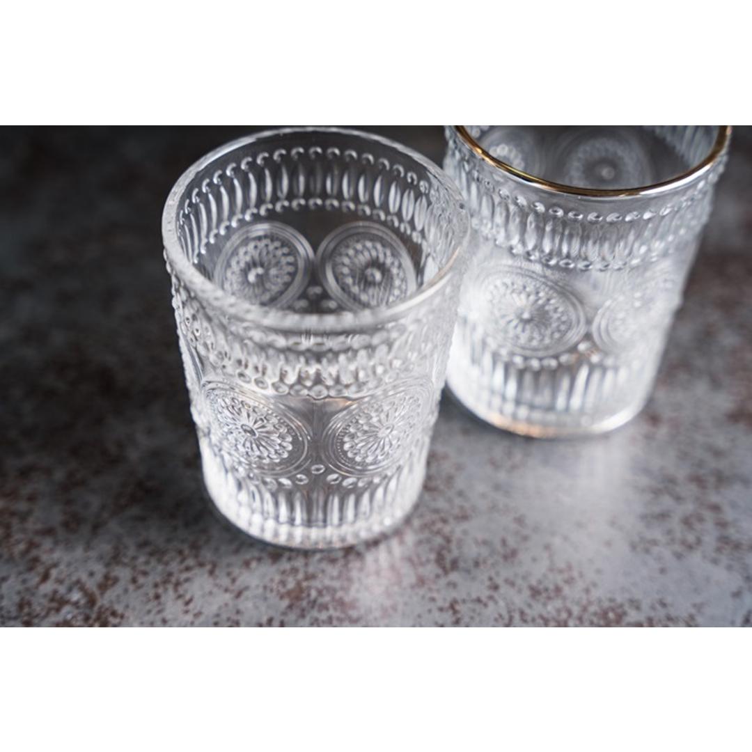 ガラス タンブラーセット 通販 ガラスタンブラー 2個セット グラス セット コップ タンブラーグラス ペア 来客用 おしゃれ デザイン テクスチャ ギフト プレゼント 新生活 引越し 結婚祝い theater EF-THE005 洋食器 キッチン用品 台所用品 クリア 【即日発送】Mサイズ