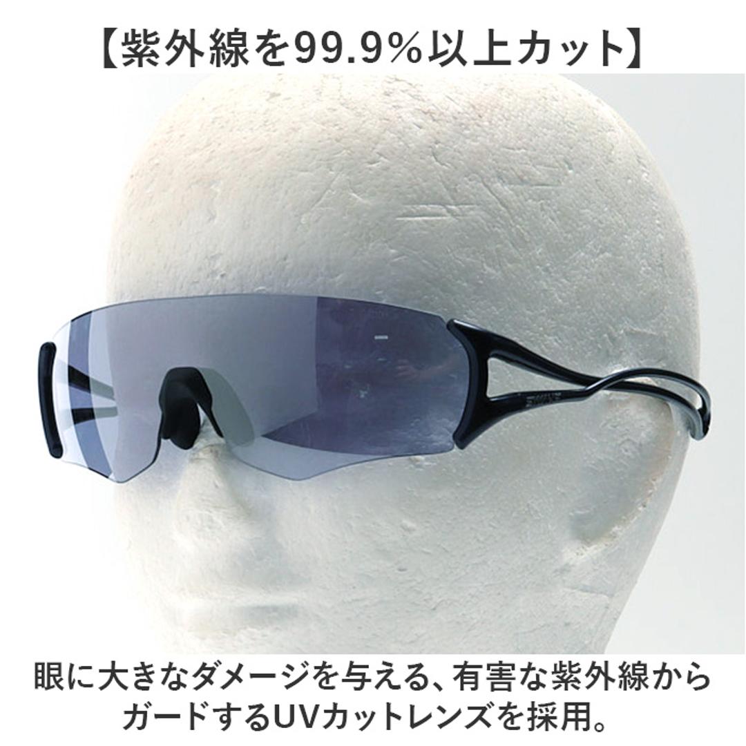 SWANS スワンズ スポーツサングラス EN8-0714 通販 スポーツ サングラス メガネ めがね 眼鏡 E-NOX EIGHT8 ULTRA 軽い 軽量 フィット感 疲れにくい メンズ レディース 男女兼用 ユニセックス マラソン ランニング シルバーミラーxULアイスブルー ・