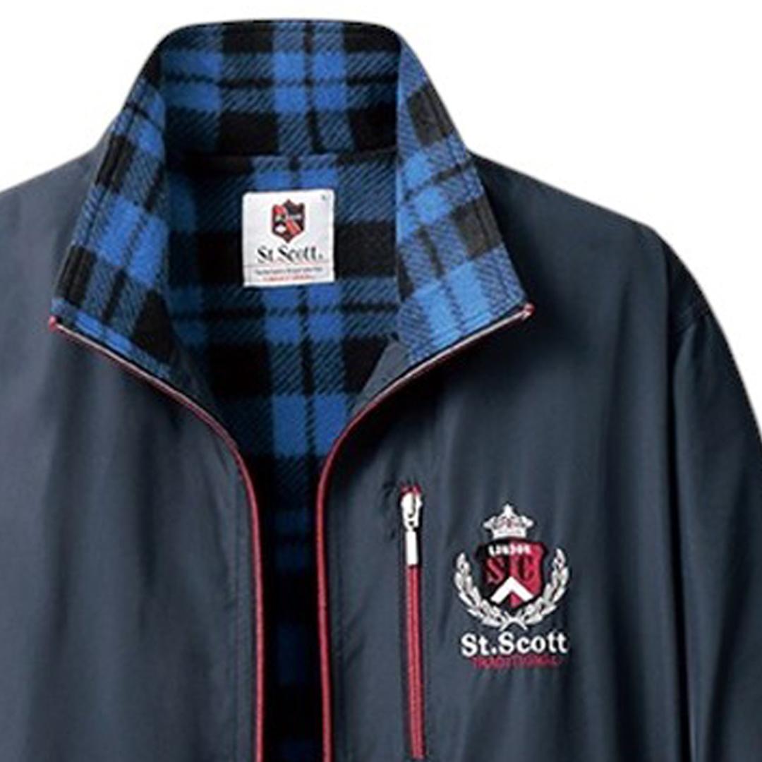 フリースブルゾン ブルゾン メンズ 957714 通販 フリースジャケット メンズブルゾン メンズジャケット 上着 フリース 羽織り 羽織 ポケット 内ポケット 暖か あたたかい 裏フリース 撥水 おしゃれ 軽い着心地 スポーティ 秋 冬 オシャレ アウター ネイビー Sサイズ