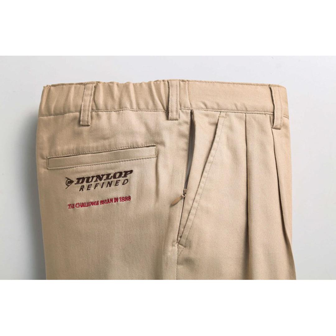 チノパン メンズ 通販 メンズパンツ パンツ ボトムス 大人 男性 カジュアルパンツ ズボン ずぼん ゴルフパンツ 長ズボン 通勤 オフィス おしゃれ メンズファッション シンプル カジュアル 無地 スポーツ ゴルフ ダンロップ・リファインド プレゼント ギフト 股下60cm Mサイズ