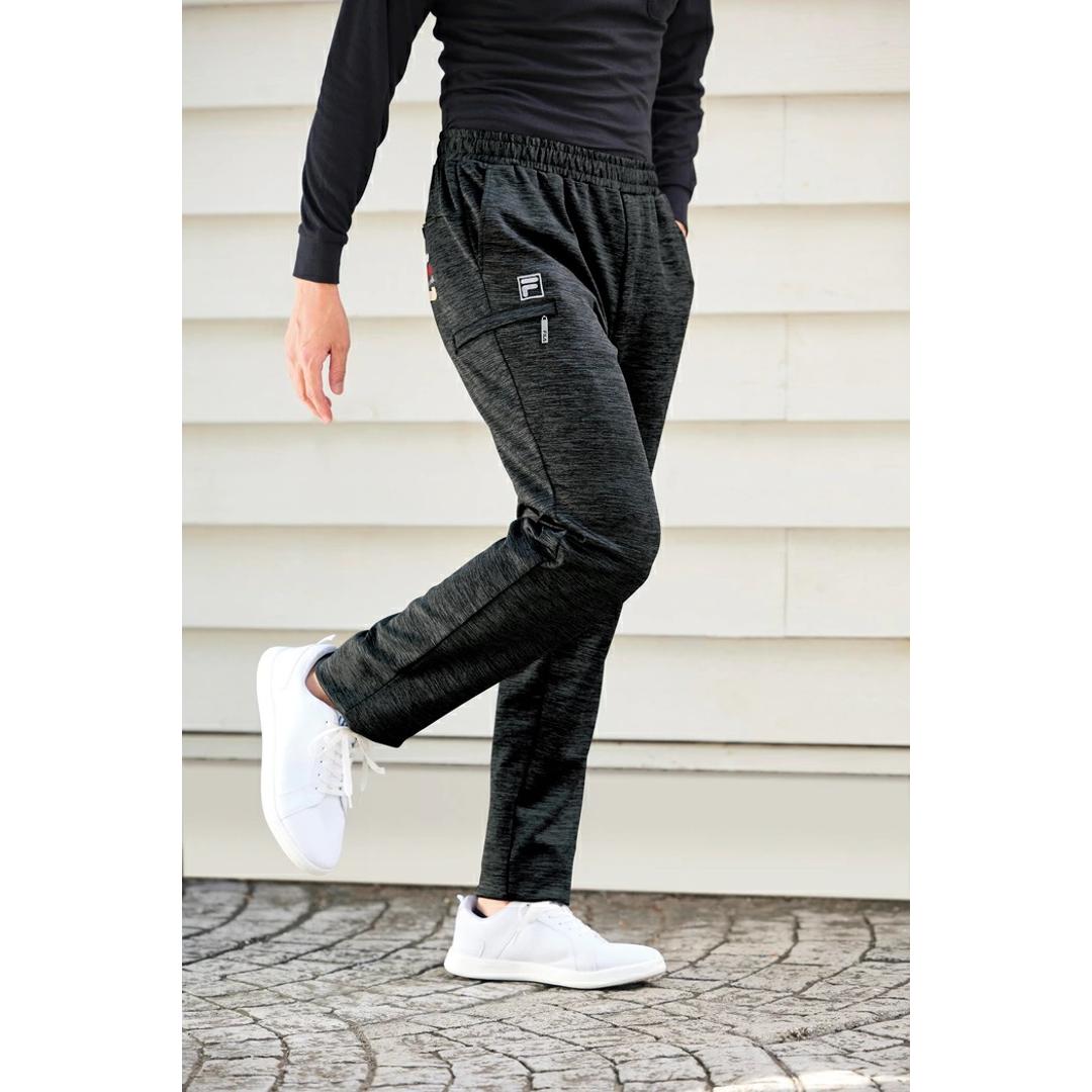 FILA 年間使える杢調 ジャージパンツ 2本組 958015 通販 ジャージ パンツ カジュアルパンツ 長ズボン ズボン ロングパンツ ポケット 大人 洗濯可 フィラ ウエストゴム カジュアル 男性 メンズ 紳士 ウォーキング 快適 ボトムス 股下68cm Mサイズ