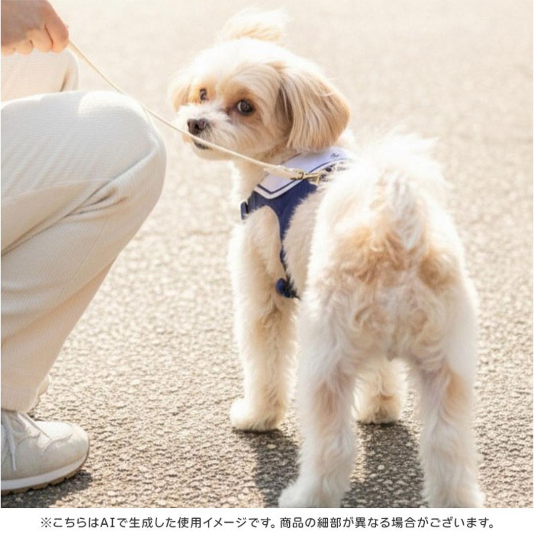 ハーネス 小型犬 セーラー服 通販 犬用ハーネス 犬ハーネス ドッグハーネス 胴輪 犬 Marine マリン 犬用 ペット用 小型犬用 散歩 簡単装着 抜けない NATURAL design ナチュラルデザイン 可愛い かわいい おしゃれ ネイビー XSサイズ
