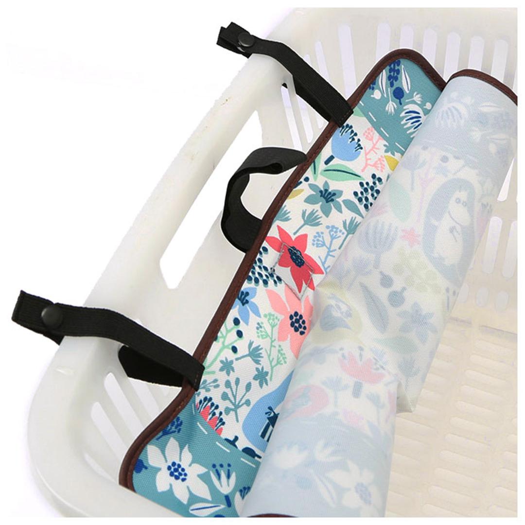 レジカゴ カバー 通販 レジかごカバー キャラクター グッズ ムーミン リトルミイ マイバスケット おしゃれ はっ水 買い物かご ふた マイバッグ 軽量 かご バスケット 北欧 雑貨 mn018.ブルーム ・