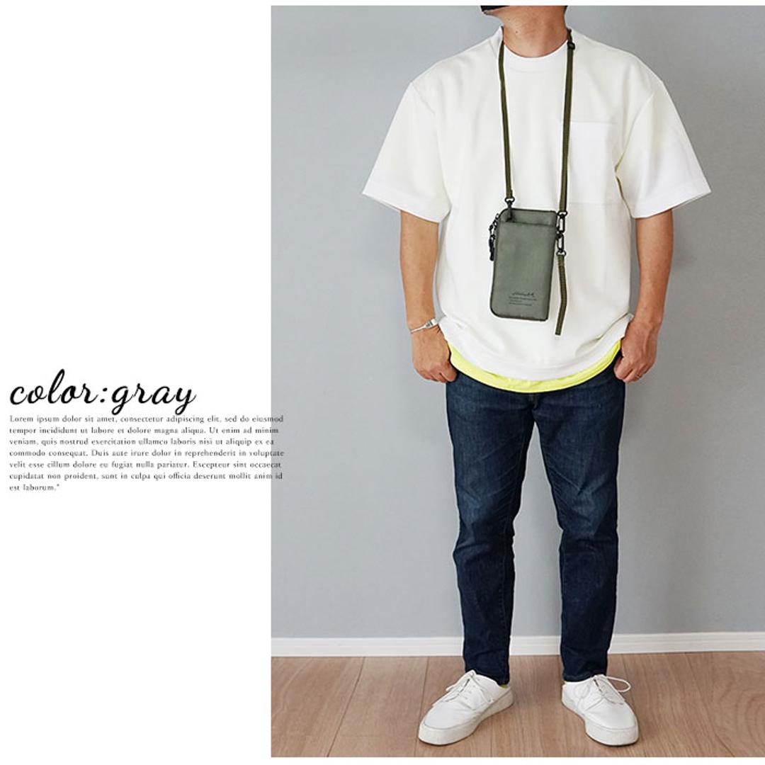 スマホショルダー 財布 通販 スマホ ポーチ ショルダー メンズ レディース スマホポーチ ネックポーチ 斜めがけ 首かけ 肩掛け おしゃれ シンプル お財布ポシェット お財布ショルダー お財布ポーチ 旅行 トラベル ブラック ・