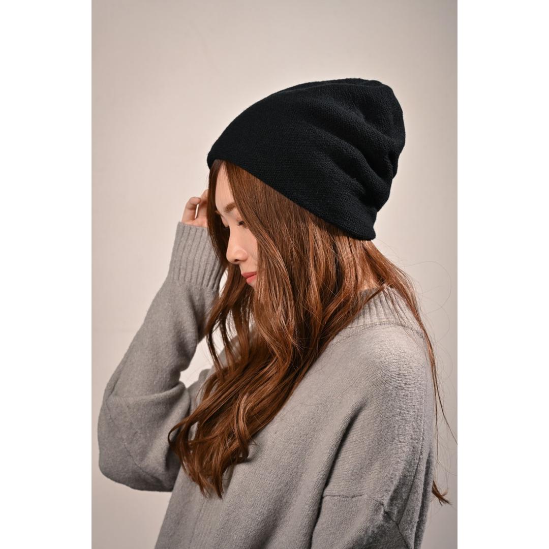 ニット帽 レディース 秋冬 通販 帽子 冬 秋 ニットキャップ ワッチキャップ ワッチ帽子 ニット キャップ ビーニー ワッチ ニット帽子 無地 深め きれいめ シンプル おしゃれ 女性 女の子 558623 ボリュームワッチ かわいい レディース帽子 BK ・