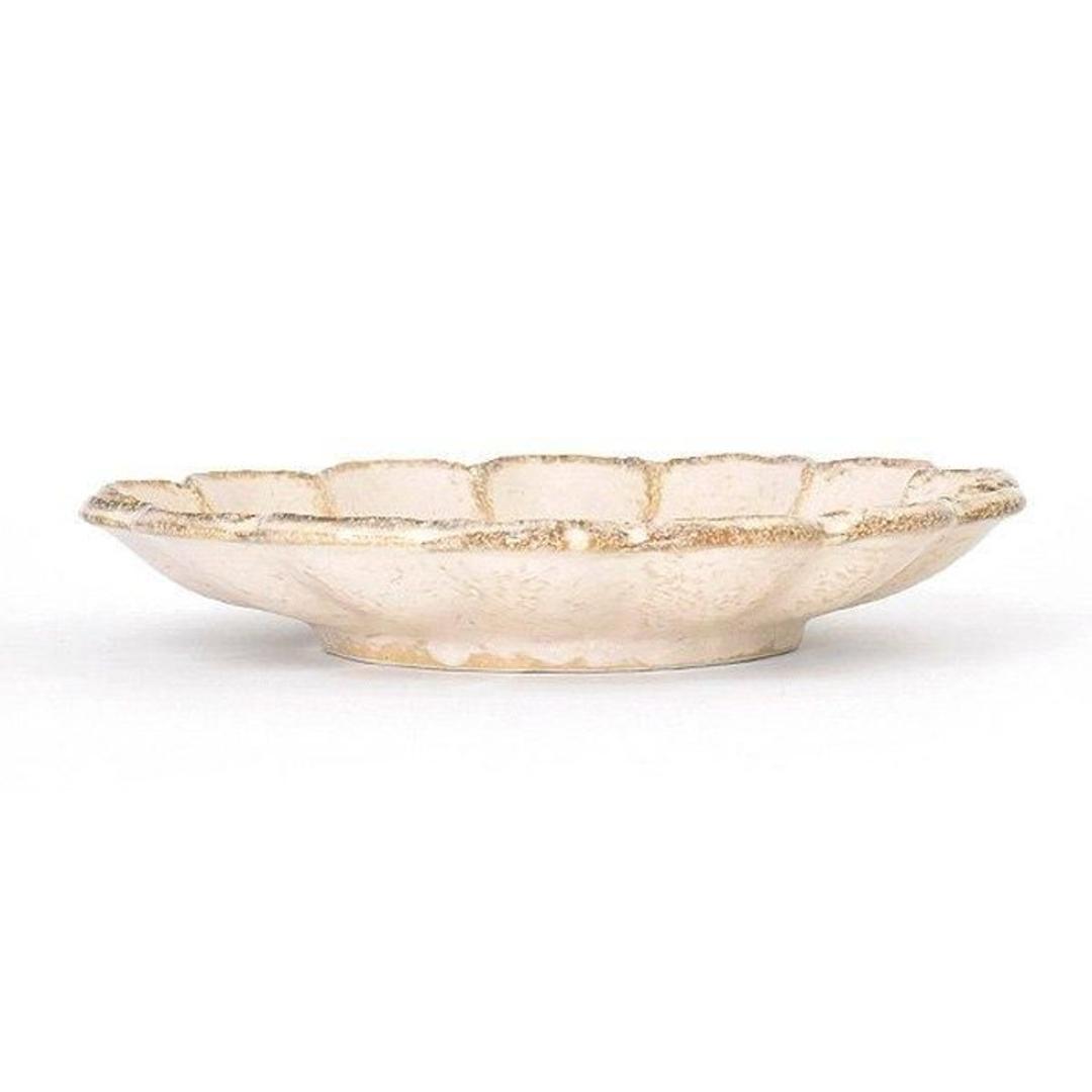 美濃焼 皿 通販 日本製 お皿 プレート 美濃 焼 21.5cm 中皿 丸皿 モーニングプレート 和食器 おしゃれ モダン かわいい 花形 花型 お花 電子レンジ対応 食洗機対応 サラダ デザート ケーキ リンカ 21プレート グルメスタイル キッチン用品 ホワイト ・