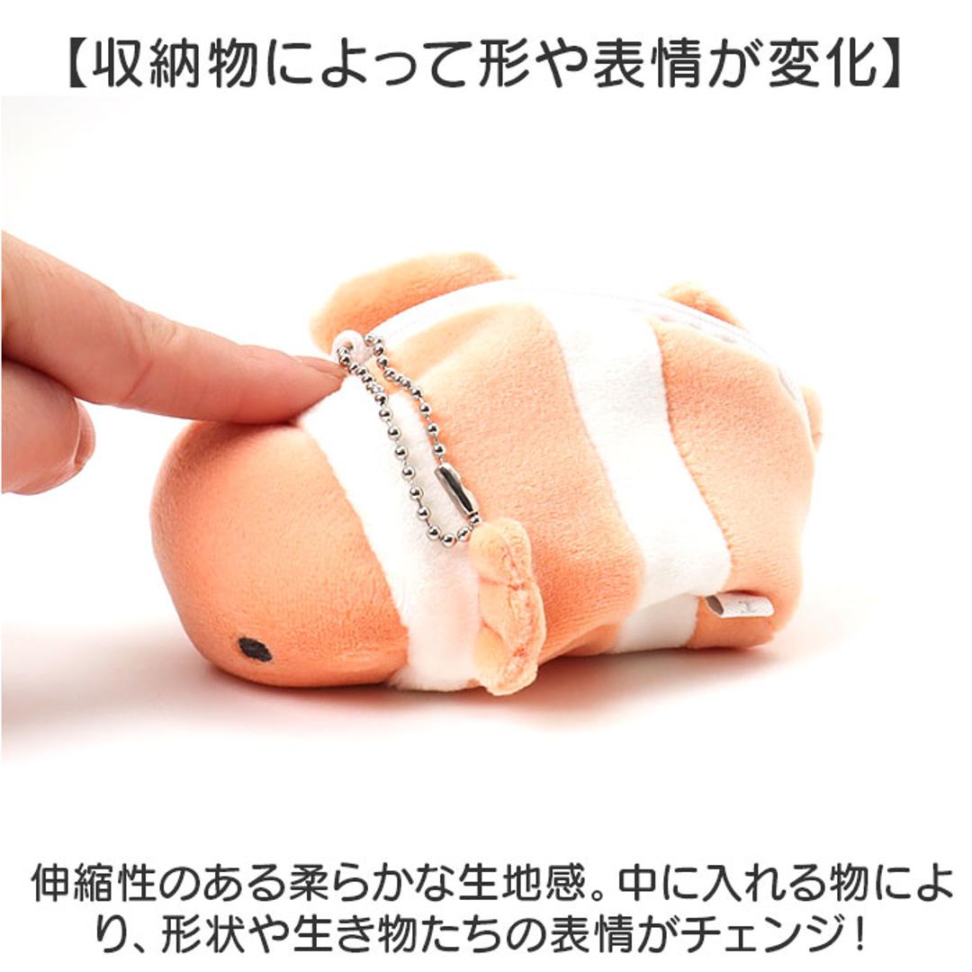 ミニポーチ ポーチ 通販 かわいい 可愛い バッグポーチ 小物入れ コインケース 小銭入れ アニマル 動物 アニマルポーチ ぬいぐるみ バッグチャーム バックポーチ 小さい おしゃれ 携帯 小物 コンパクト 収納 小物収納 持ち運び オシャレ 子ども 学生 クマノミ ・