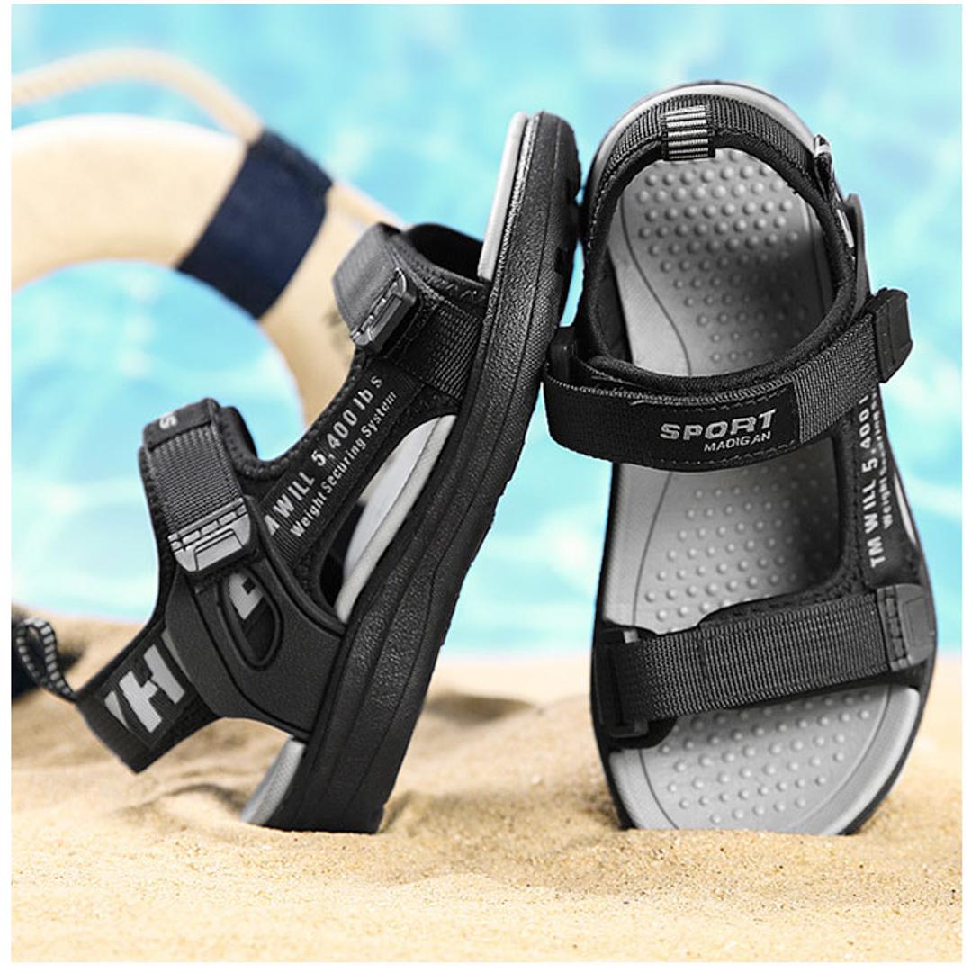 スポーツサンダル キッズ 通販 サンダル ビーチサンダル ウォーターシューズ サマーシューズ キッズサンダル アクアシューズ 子供用 男の子 子供 軽量 通気性 履きやすい 子ども こども お出かけ 春 夏 ブラック 【即日発送】31(18.8cm)