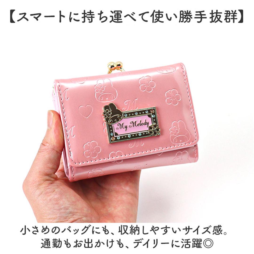 サンリオ 財布 三つ折り 通販 三つ折り財布 3つ折り財布 ミニ財布 折りたたみ財布 がまぐち財布 がま口財布 sanrio グッズ お財布 おさいふ レディース おしゃれ かわいい 女性 大人 女子 女の子 小学生 中学生 高校性 誕生日 入学祝い エナメルハローキティ ・