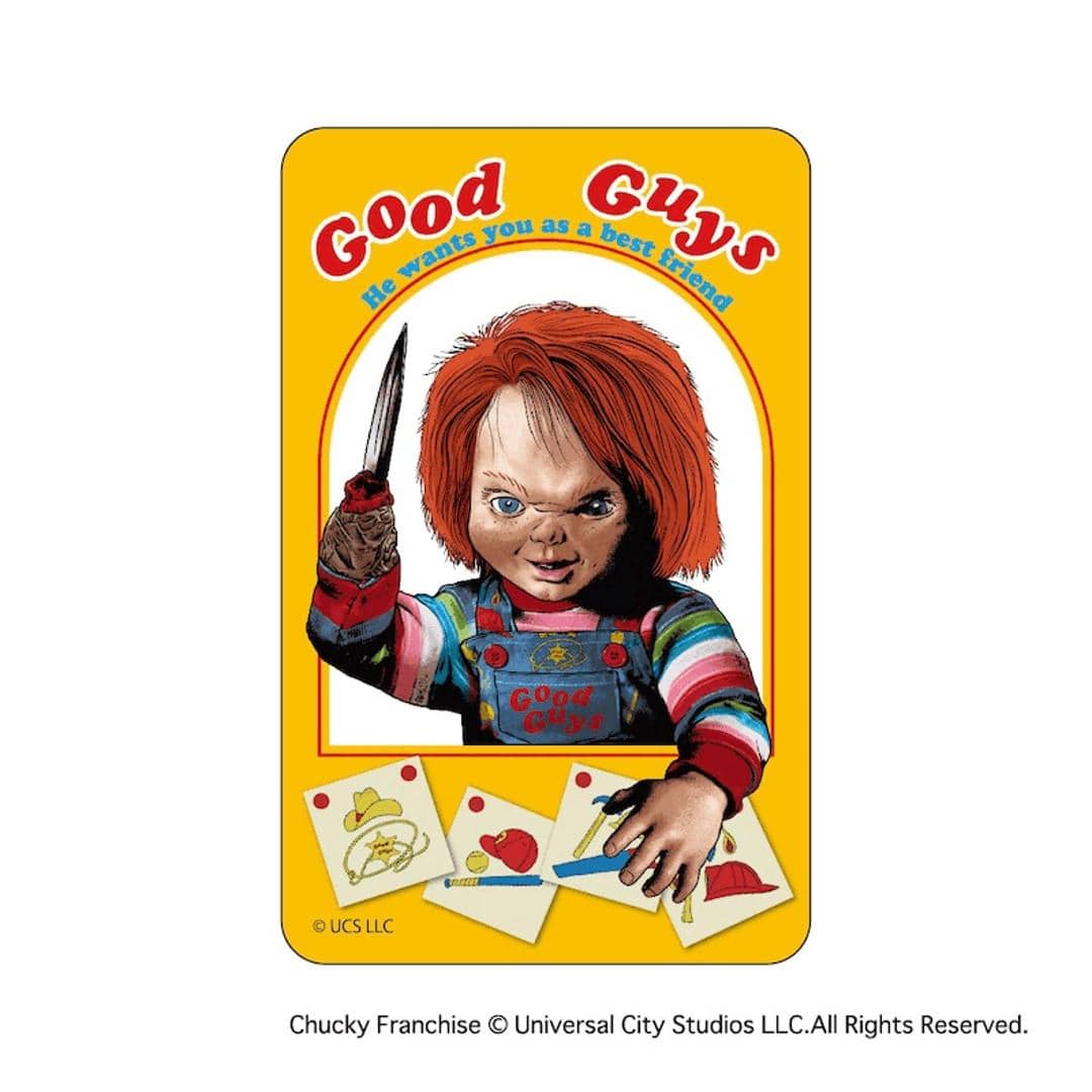 チャッキー グッズ 通販 CHUCKY クリアカード まじかる百貨店クリアカード 4947864075286 チャッキー02 スマホ かわいい おしゃれ 透明 カード 映画グッズ チャイルド・プレイ キャラクター 推しグッズ レンチキュラー スマートフォン チャッキー ・
