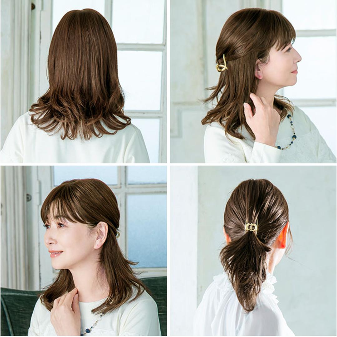 プリシラ 部分 ウィッグ prisila ST-102 通販 かつら 女性 レディース 部分ウィッグ ポイントウイッグ ヘアピース ポイントウィッグ ウイッグ 頭頂部 つむじ 白髪隠し 白髪かくし カツラ 人毛100% 人 毛 100 ロング 増毛部分かつら ZBDK/人毛ダークブラック ・