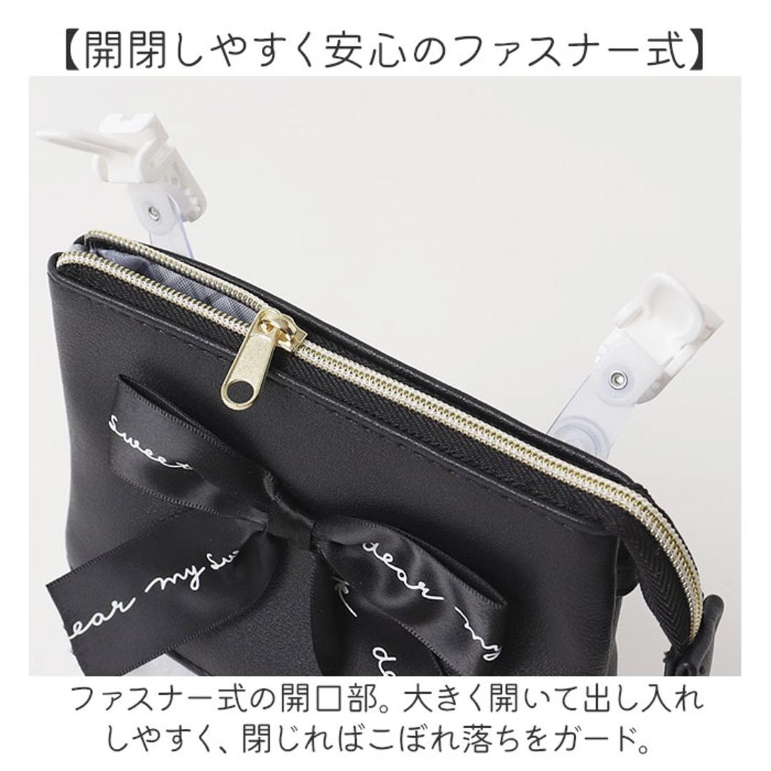 移動ポケット ショルダー付き 通販 ショルダーポシェット ポシェット ポケット 小物入れ ショルダーポーチ ポーチ マルチポッケ マルチポーチ ハンカチ入れ ティッシュ入れ 収納 ショルダー 取り外し可能 リボン 大きい かわいい 可愛い 子供用 キッズ 女の子 ピンクベージュ ・