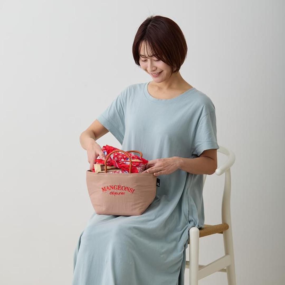 ルートート トートバッグ ROOTOTE 1092 通販 お弁当 保冷バッグ 保冷トートバッグ お弁当袋 ランチトート ランチバッグ トートバック レディース 通勤 通学 おしゃれ かわいい シンプル 遠足 公園 サーモキーパー DELI beige ・