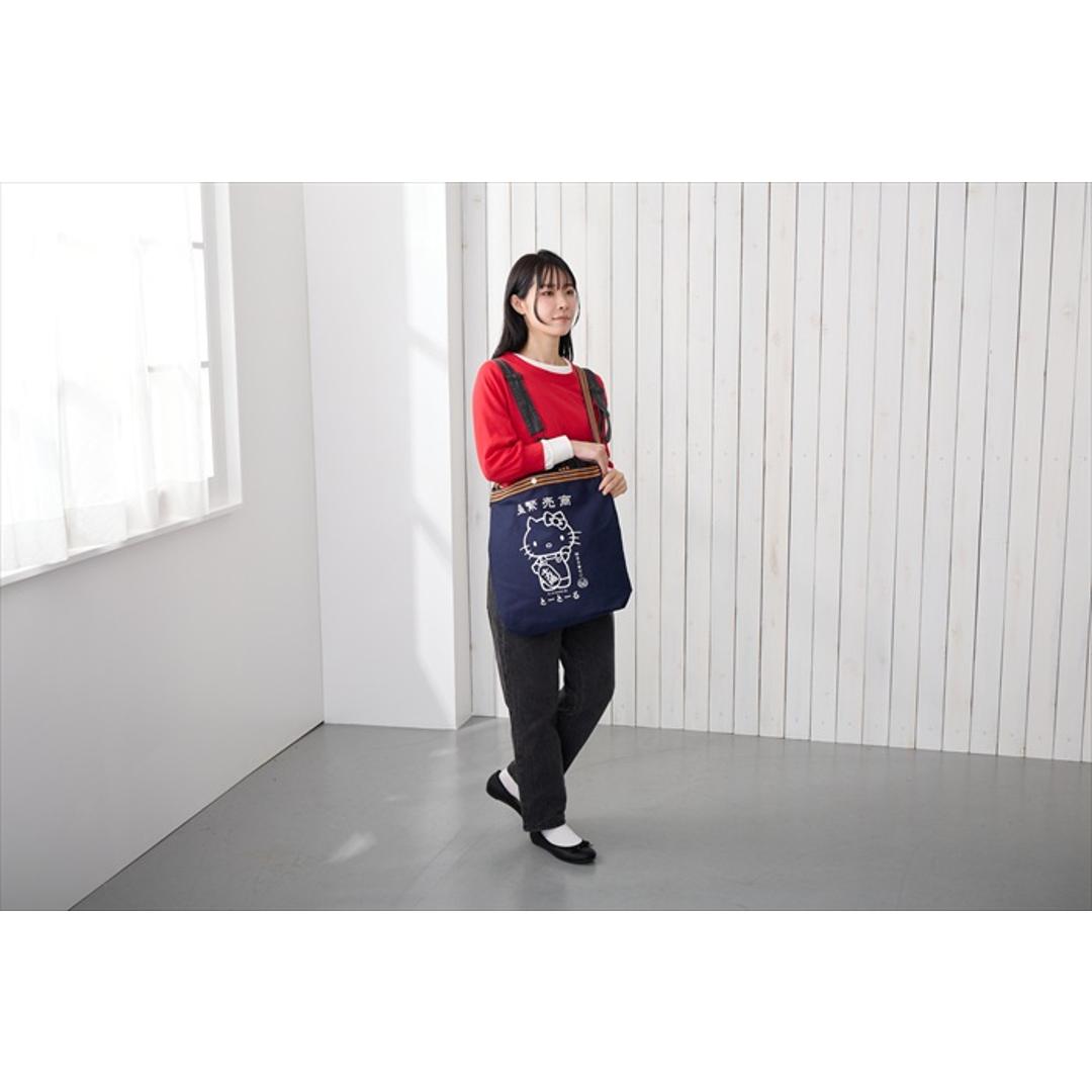 ROOTOTE ルートート トートバッグ 8495 通販 トートバック ショルダーバッグ 斜め掛けバッグ 斜めがけバック サンリオ ハローキティ A4 Hello Kitty TALL トール 肩掛け 縦型 縦長 キャラクター 和風 和柄 レディースバッグ 商売繁盛 ・