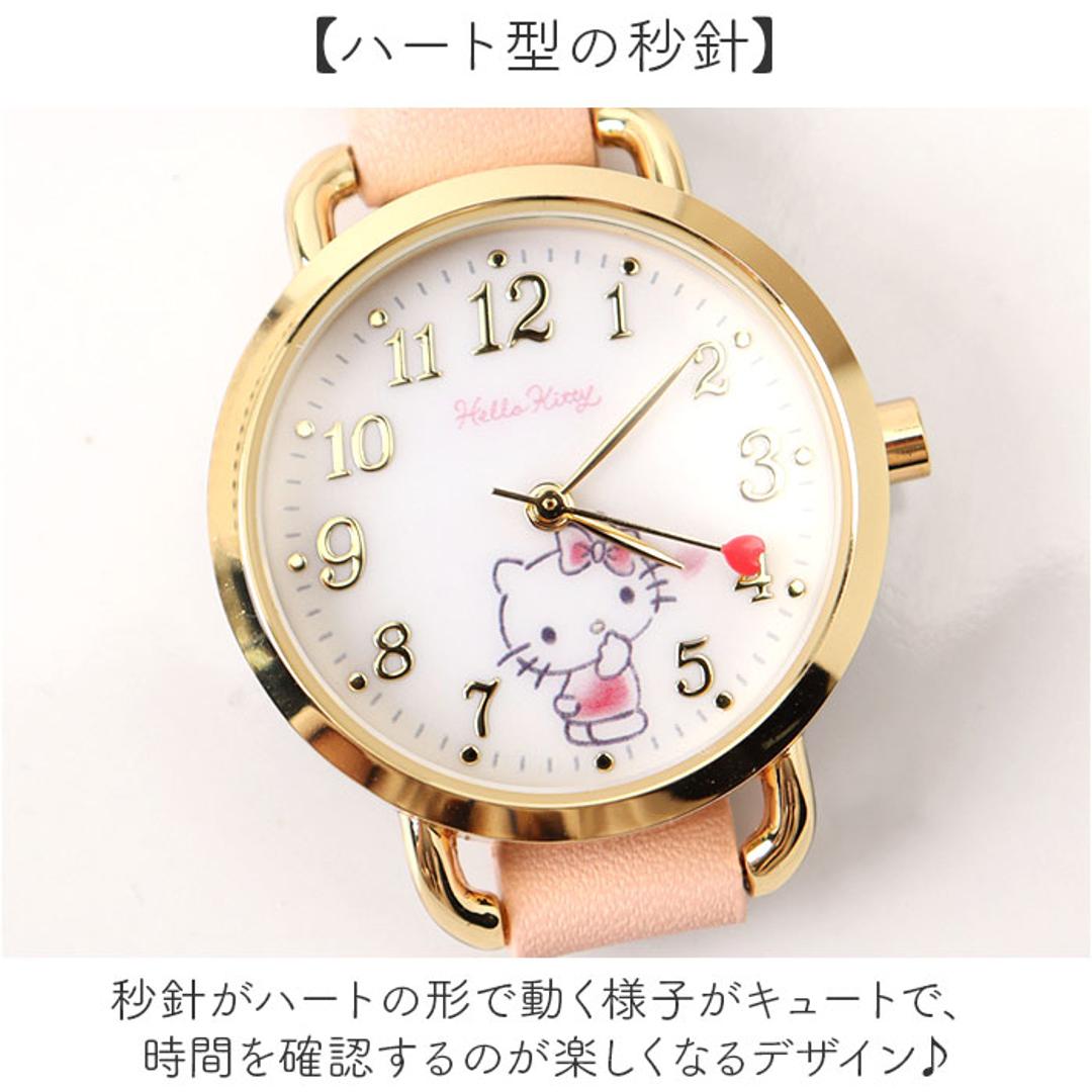 サンリオ 腕時計 通販 レディースウォッチ キッズ ウォッチ ハート リストウォッチ アナログ 女の子 小学生 女性 ガールズウォッチ キャラクター グッズ 子供 こども 子ども おしゃれ ギフト 可愛い かわいい 誕生日 贈り物 低学年 snr001 ピンク/ハローキティ ・