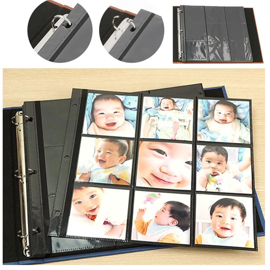 ましかく アルバム 9面 通販 ましかく 414 アルバム 大容量 黒台紙 ベビー フォトアルバム まし かく 写真 9面ポケット ポケットアルバム バインダー 真四角 出産祝い 結婚祝い 七五三 ベビー 赤ちゃん 正方形 スクエア ブルー ・