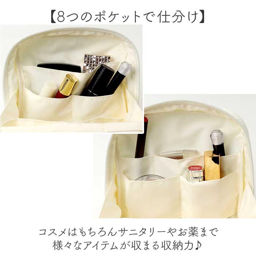 スクエアポーチ おしゃれ 通販 小物入れ 化粧ポーチ メイクポーチ コスメポーチ トラベルポーチ ポーチ 持ち運び コンパクト 収納 整理 レディース 女性 カジュアル かわいい オシャレ 可愛い 小物収納 旅行 トラベル ギフト 贈り物 フロルシックベージュ ・