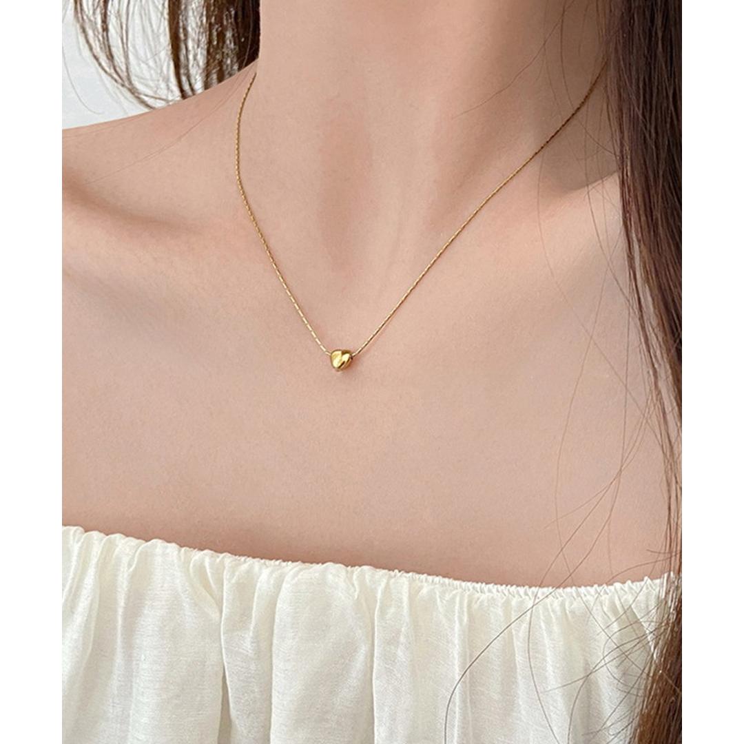 ネックレス レディース シンプル 通販 ペンダント ジュエリー レディースアクセサリー ハート 大人 かわいい おしゃれ 可愛い オシャレ 大人っぽい カジュアル ミニハートネックレス Diamond Hearts ダイヤモンドハーツ nec-001 ゴールド ・