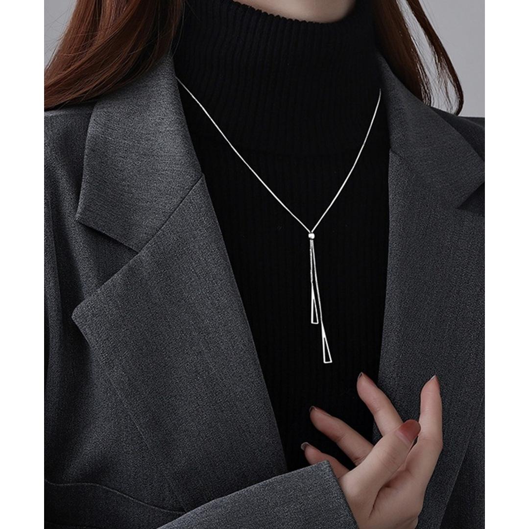 ネックレス レディース シンプル 通販 ペンダント Y字 ループネックレス レディースジュエリー レディースアクセサリー おしゃれ 大人 かわいい 可愛い オシャレ 大人っぽい カジュアル Diamond Hearts ダイヤモンドハーツ nec-032 シルバー ・