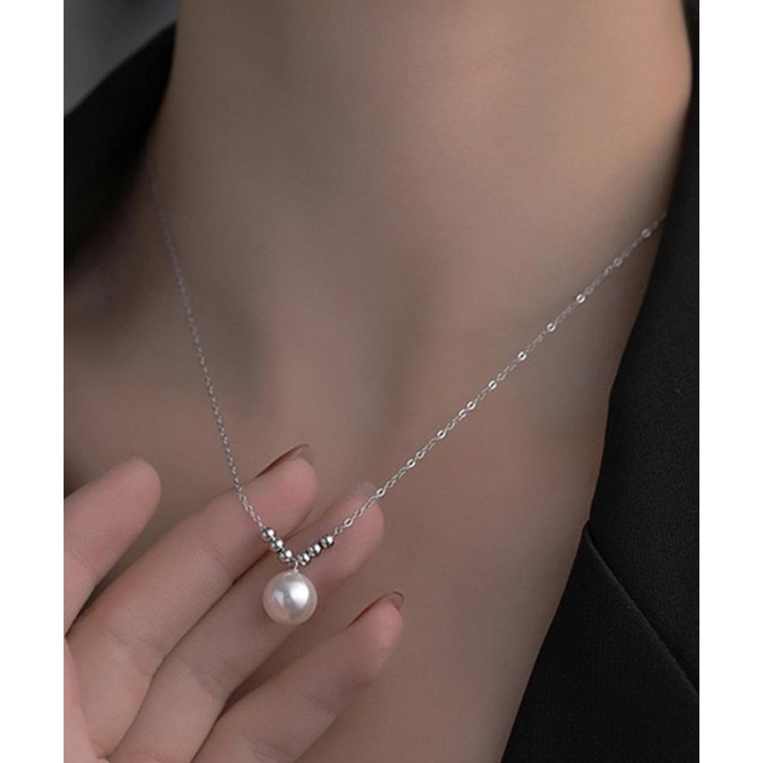 パール ネックレス 一粒 通販 ペンダント 首飾り ジュエリー アクセサリー レディース フォーマル かわいい おしゃれ 可愛い オシャレ 大人っぽい 上品 シルバー パールネックレス nec-0500 ダイヤモンドハーツ Diamond Hearts シルバー ・
