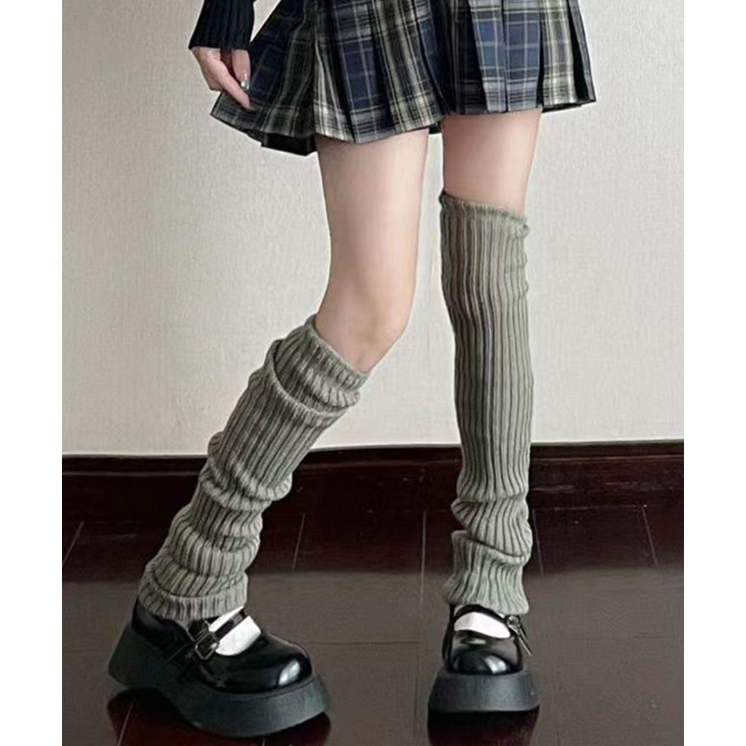 レッグウォーマー ロング 通販 ニットレッグウォーマー レッグ ウォーマー レッグウオーマー レッグウェア 足首ウォーマー ニット ロング丈 diamond hearts ダイヤモンドハーツ レディース 靴下 ソックス ルーズソックス 防寒 秋冬 冷え対策 ブラック ・