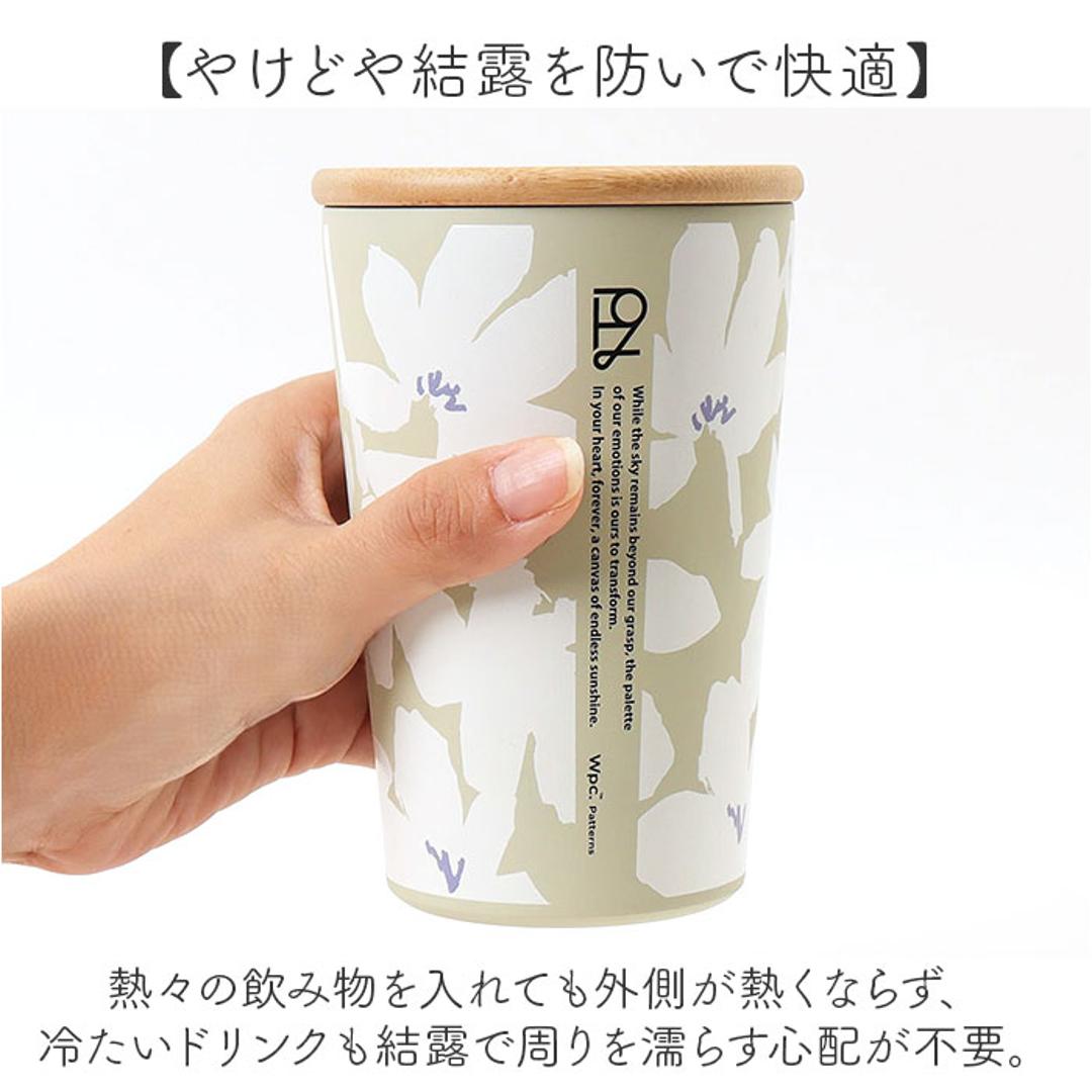 wpc タンブラー W126 W044 通販 ワールドパーティー 蓋付きタンブラー ステンレスタンブラー 保温 保冷 430ml おしゃれ テイクアウト コーヒー カップ ふた付き 蓋つき かわいい 持ち運び コップ 2way 食器 キッチン 洗いやすい 真空 メリーフラワーOF ・