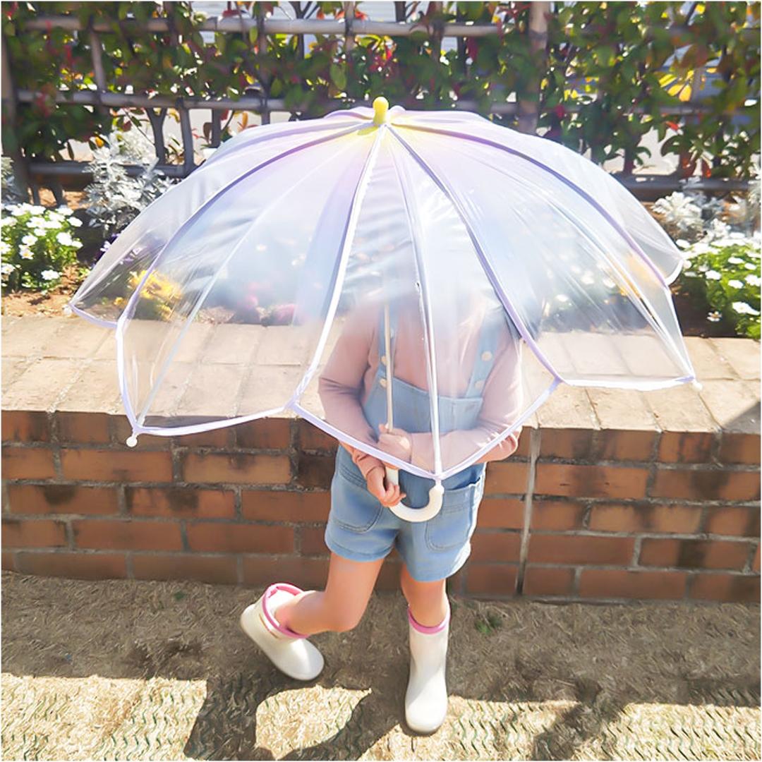 WPC. ワールドパーティ アンブレラ 50cm 通販 雨傘 長傘 ビニール傘 手開き 透明 グラデーション 安心 安全 開閉しやすい フラワーフェアリー 男の子 女の子 ガールズ おしゃれ 可愛い 男女兼用 かわいい ギフト 贈り物 ピンク ・