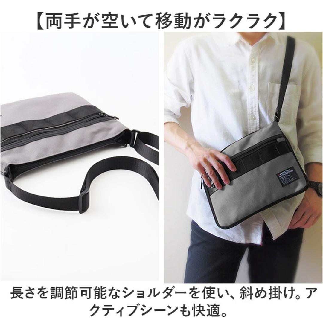 サコッシュ メッセンジャーバッグ 通販 ショルダーバッグ ショルダーバック ショルダー メッセンジャーバック 斜めかけ ななめ掛け 収納力 マチが広がる シンプル 無地 chou-porte BOLD LINE メンズ レディース ユニセックス 男女兼用 ブラック ・