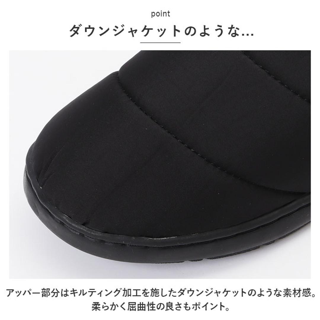 moz モックシューズ 通販 モズ シューズ スリッパ サンダル サボサンダル サボ スリッポン 秋 冬 暖かい キルティング 冬用サンダル 防寒 冬用 かわいい お出かけ 外履き アウトドア キャンプ らくちん 軽量 レディース靴 ブラック 【即日発送】Mサイズ(23.5cm)