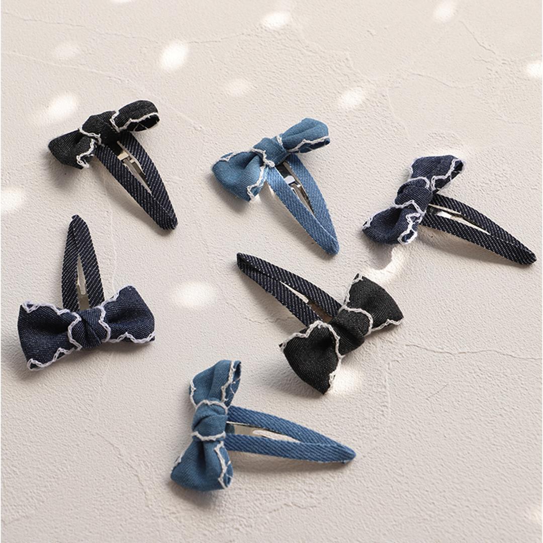 RORA ヘアクリップ 通販 ローラ ジャスミン パッチンピン パッチンどめ パッチン留め ヘアアクセサリー 髪飾り キッズ 子供 子ども こども リボン カジュアル かわいい おしゃれ 女の子 女子 入園式 卒園式 入学式 卒業式 キッズファッション ブルー ・