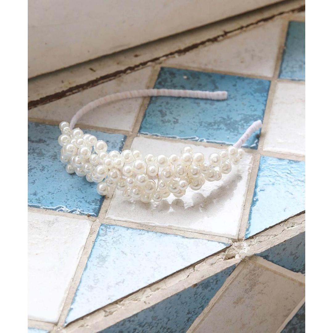 Rora カチューシャ キッズ 通販 エルシエ ヘッドドレス 髪飾り ヘアバンド パール 大きい 細め 細い フォーマル 女の子 子供 子ども こども 結婚式 ウェディング パーティー 卒園式 入学式 七五三 誕生日 かわいい おしゃれ ヘアアクセサリー カチューシャ フリー