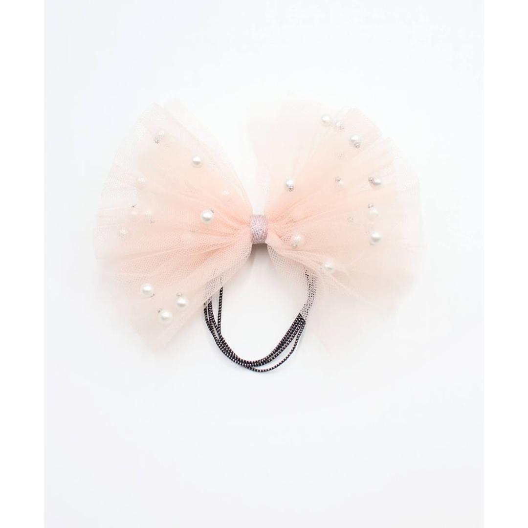 リボン 大きめ ヘアゴム キッズ 通販 ヘア ゴム 髪飾り 子供 子ども 子供用 女の子 卒園式 入学式 卒業式 ピアノ発表会 おしゃれ かわいい 結婚式 キラキラ パール フォーマル ヘアアレンジ ヘアーアクセサリー ヘアアクセサリー キッズファッション クリーム FREE