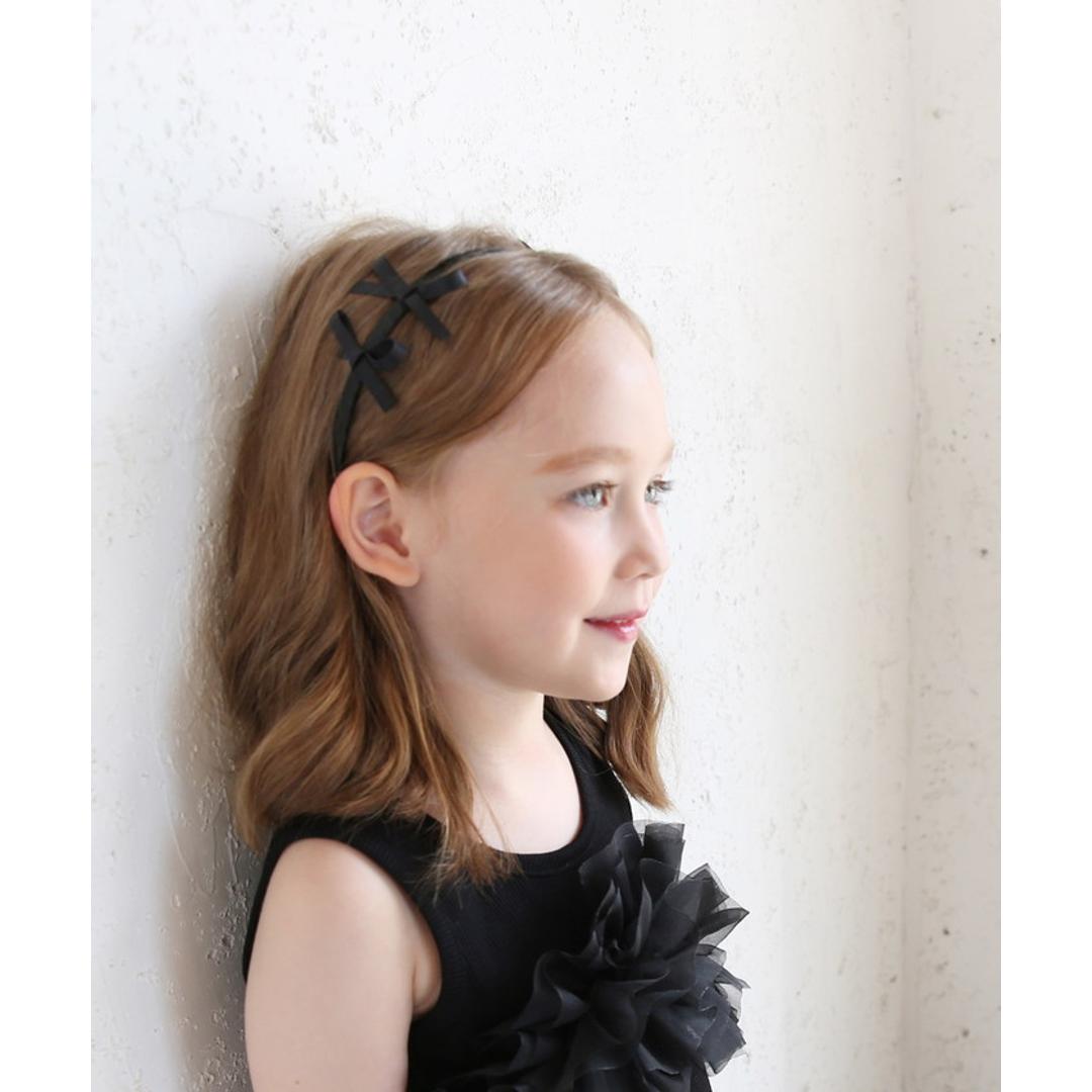 Rora カチューシャ キッズ 通販 エガル リボンカチューシャ ヘッドドレス 髪飾り ヘアバンド リボン 小さい 細め 細い フォーマル 女の子 子供 子ども こども 結婚式 パーティー 卒園式 入学式 七五三 誕生日 かわいい おしゃれ ヘアアクセサリー ブラック フリー