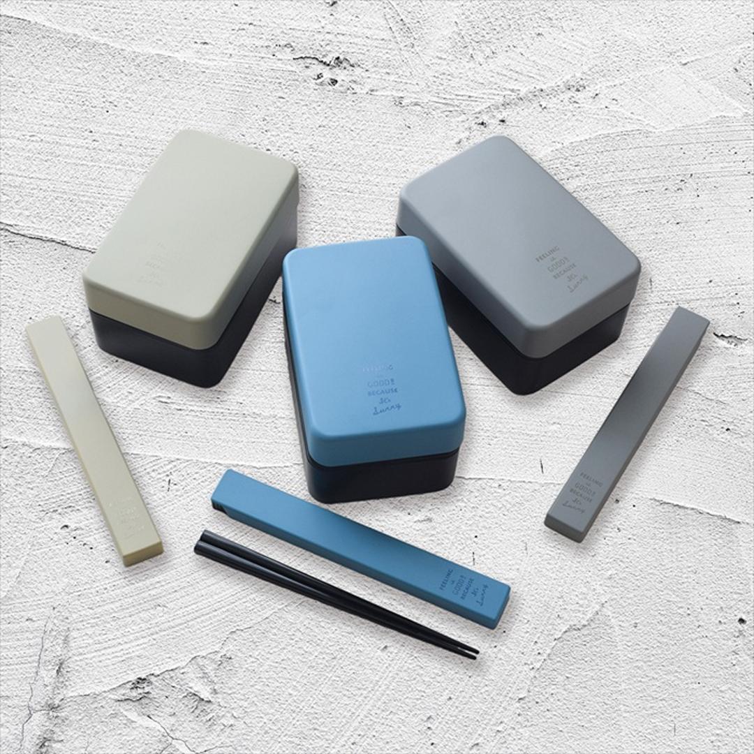 弁当箱 2段 男性 通販 日本製 ランチボックス 二段 お弁当箱 男子 高校生 大人 メンズ 大容量 800ml おしゃれ ふたを外して 電子レンジ対応 中蓋以外 食洗機対応 男の子 中学生 シンプル 大人用弁当箱 お弁当グッズ 弁当用品 キッチン用品 ブルー ・