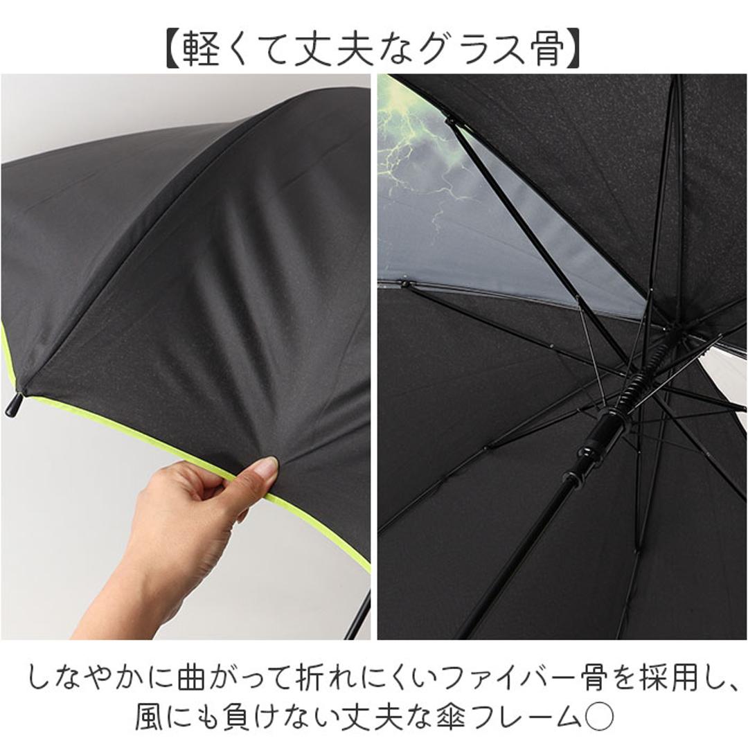 キッズ傘男の子 通販 子供用ジャンプ傘 小学生通学用 透明窓付き傘 かっこいい雨傘 55センチ長傘 ワンタッチジャンプ ジュニア雨傘 中谷傘キッズ 安心透明窓 男の子向けデザイン 通学用長傘 こども用雨傘 55cmジャンプ傘 児童用ワンタッチ 通学 マックスライドオン/グリーン ・