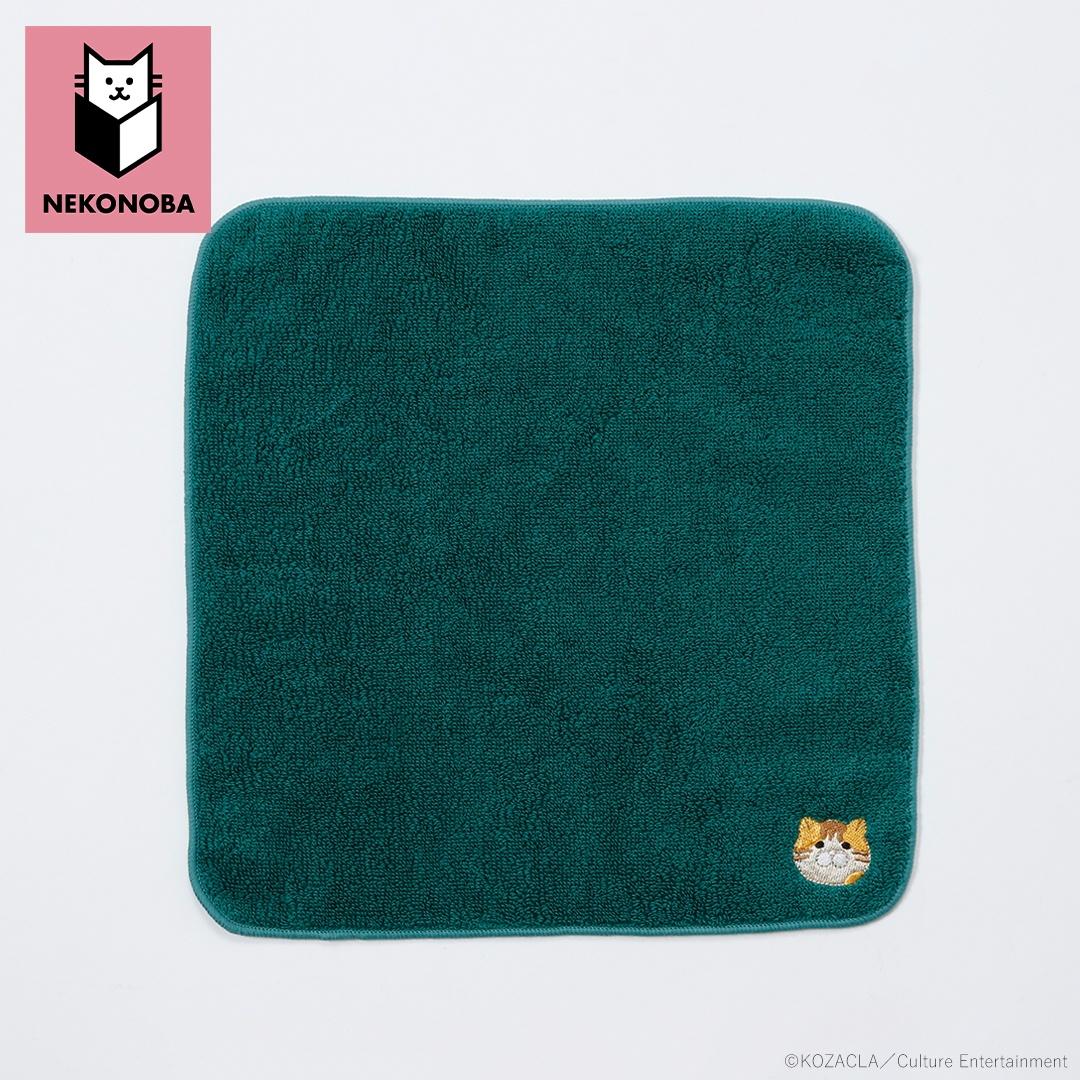 NEKONOBA グッズ 通販 ネコノバ 今治タオル ハンカチ タオルハンカチ 今治 ハンドタオル ハンカチタオル ミニタオル 手拭きタオル キャラクター おしゃれ 猫 ねこ ネコ 猫グッズ かわいい レディース メンズ 刺繍 子ども 小学生 みけちゃん ・