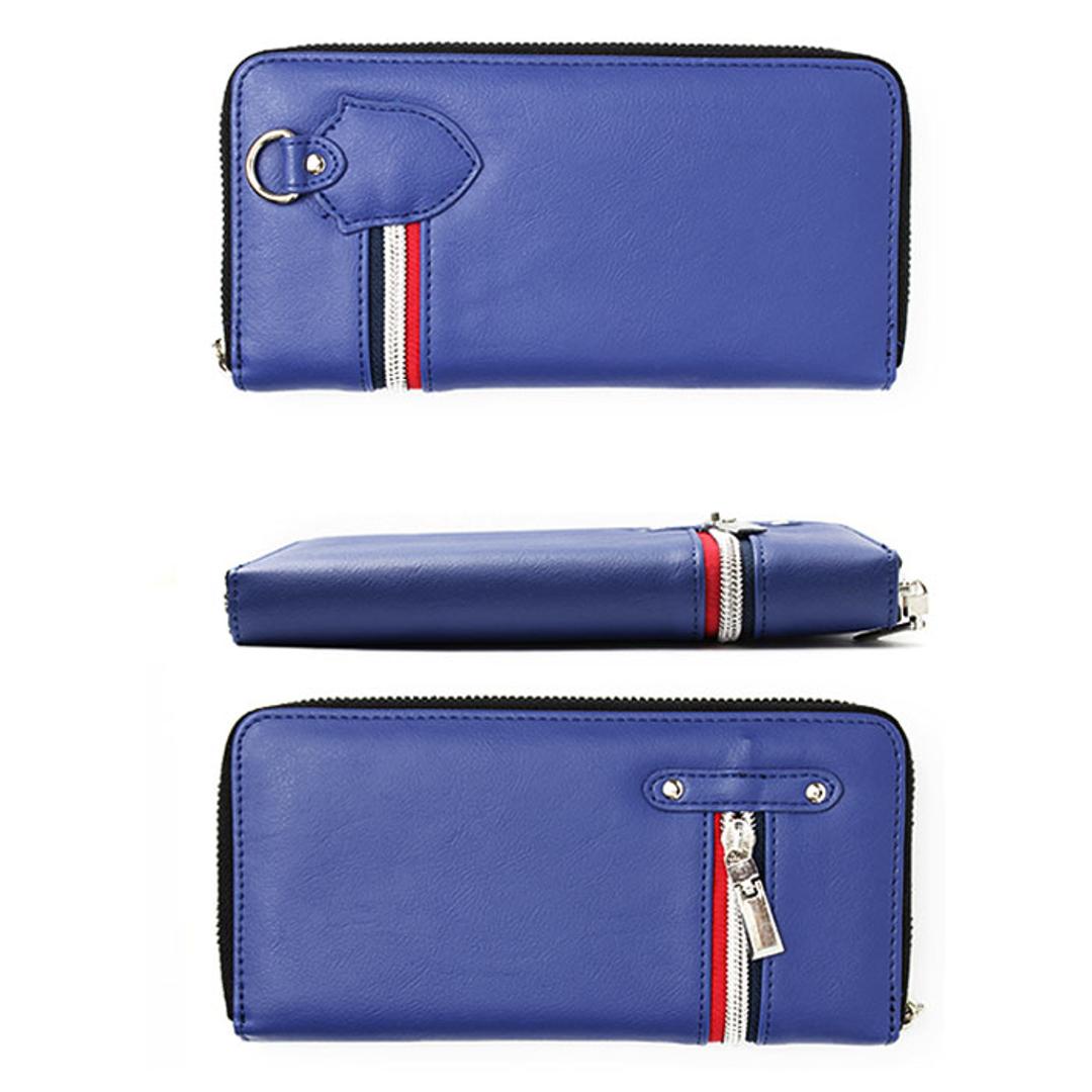 長財布 メンズ ラウンドファスナー 通販 長 財布 サイフ ブランド デイライト ロングウォレット おしゃれ ジュニア 中学生 高校生 男子 男の子 大容量 フェイク レザー 合皮 10代 20代 子供 入学祝い プレゼント ギフト ブラック ・