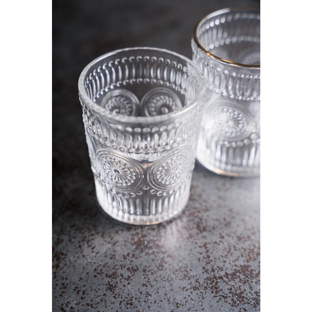 ガラス タンブラーセット 通販 ガラスタンブラー 2個セット グラス セット コップ タンブラーグラス ペア 来客用 おしゃれ デザイン テクスチャ ギフト プレゼント 新生活 引越し 結婚祝い theater EF-THE005 洋食器 キッチン用品 台所用品 クリア 【即日発送】Mサイズ