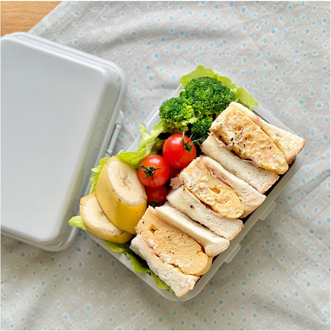 GEL-COOL ジェルクール お弁当箱 仕切り付き 490ml 1段 通販 ランチボックス 弁当箱 保冷お弁当箱 保冷ランチボックス 保冷弁当箱 一段 保冷 保冷剤付き ランチ 弁当 お弁当 スクエア 長方形 保冷剤 保冷剤一体型 ランチグッズ 便利 マカロンブルー ・