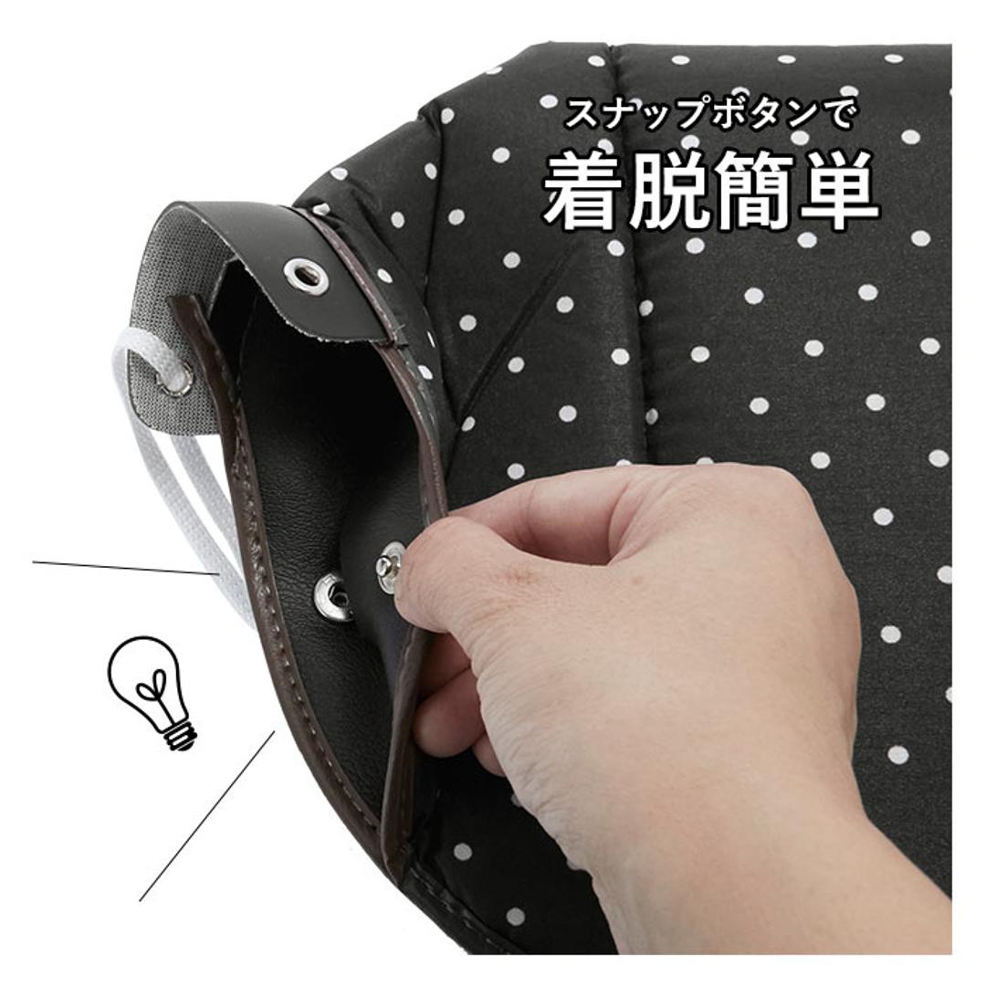 自転車 ハンドルカバー 通販 防寒 あったか 冬用 裏ボア 肌側ボア クリスマスプレゼント 自転車通勤 通学 おしゃれ 敬老の日 ギフト バレンタイン プレゼント メンズ レディース もこもこ あたたかい タフター チェック ドット かわいい ママチャリ 自転車用ハンドルカバー 01009131.チェックBL ・