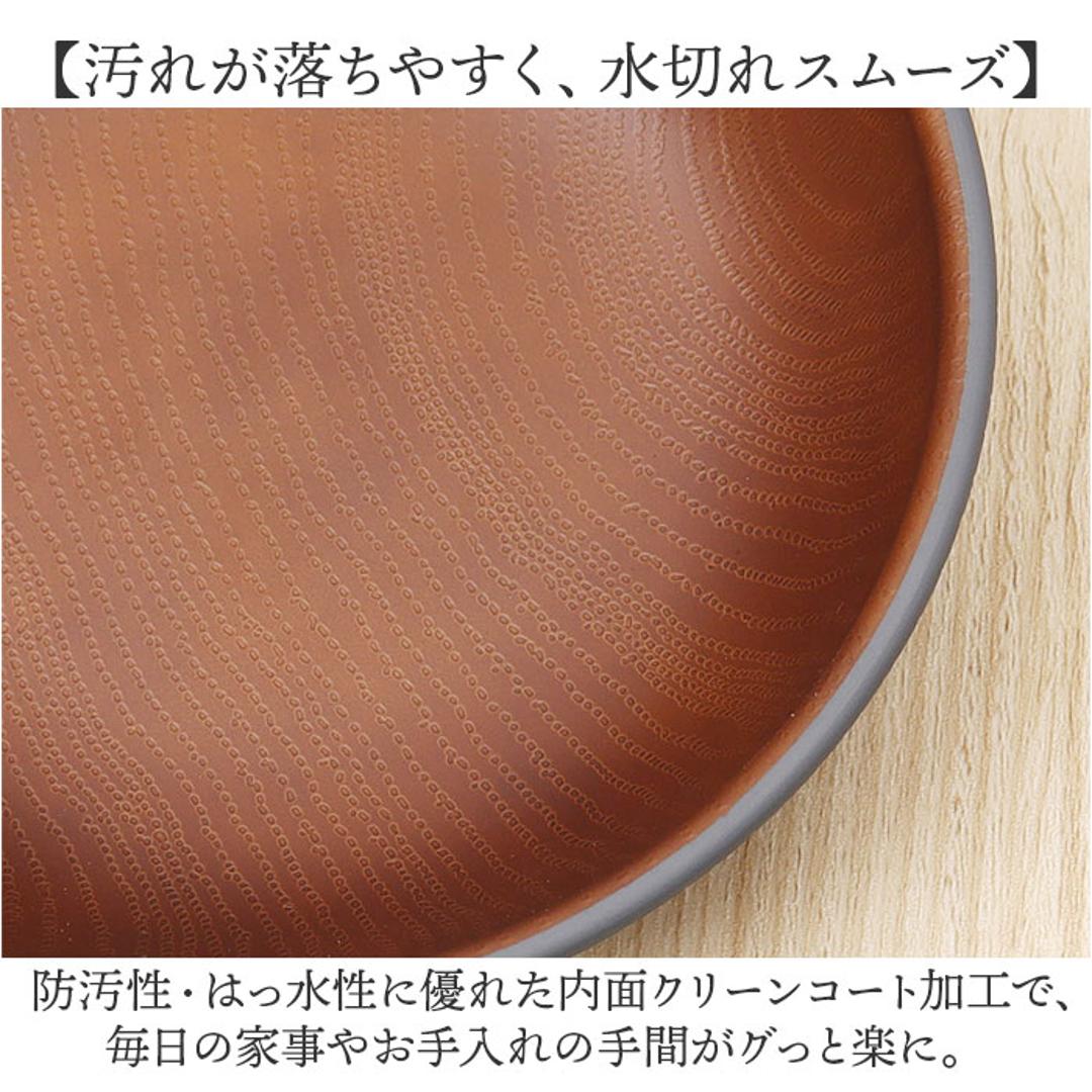 ラウンドプレート 通販 日本製 木目 カフェランチプレート 木目調食器 取り皿 15×4cm 電子レンジ対応 食洗機対応 かわいい 軽い おしゃれ オシャレ バーベキュー ギフト お祝い キャンプ カフェ アウトドア 正和 ホワイト ・